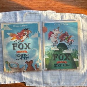 Corey Tabor’s Fox and the Jumping Contest & Fox and Bike Ride Books
